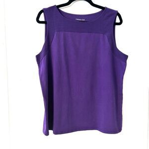 Coldwater Creek purple XL 16 sleeveless shell